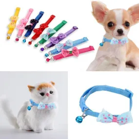 Pet Bow Collar Adjustable For Cats & Puppies