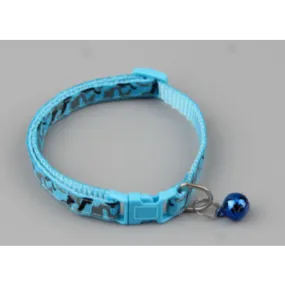 PETS CLUB ADJUSTABLE CAT COLLAR WITH BELL- BLUE