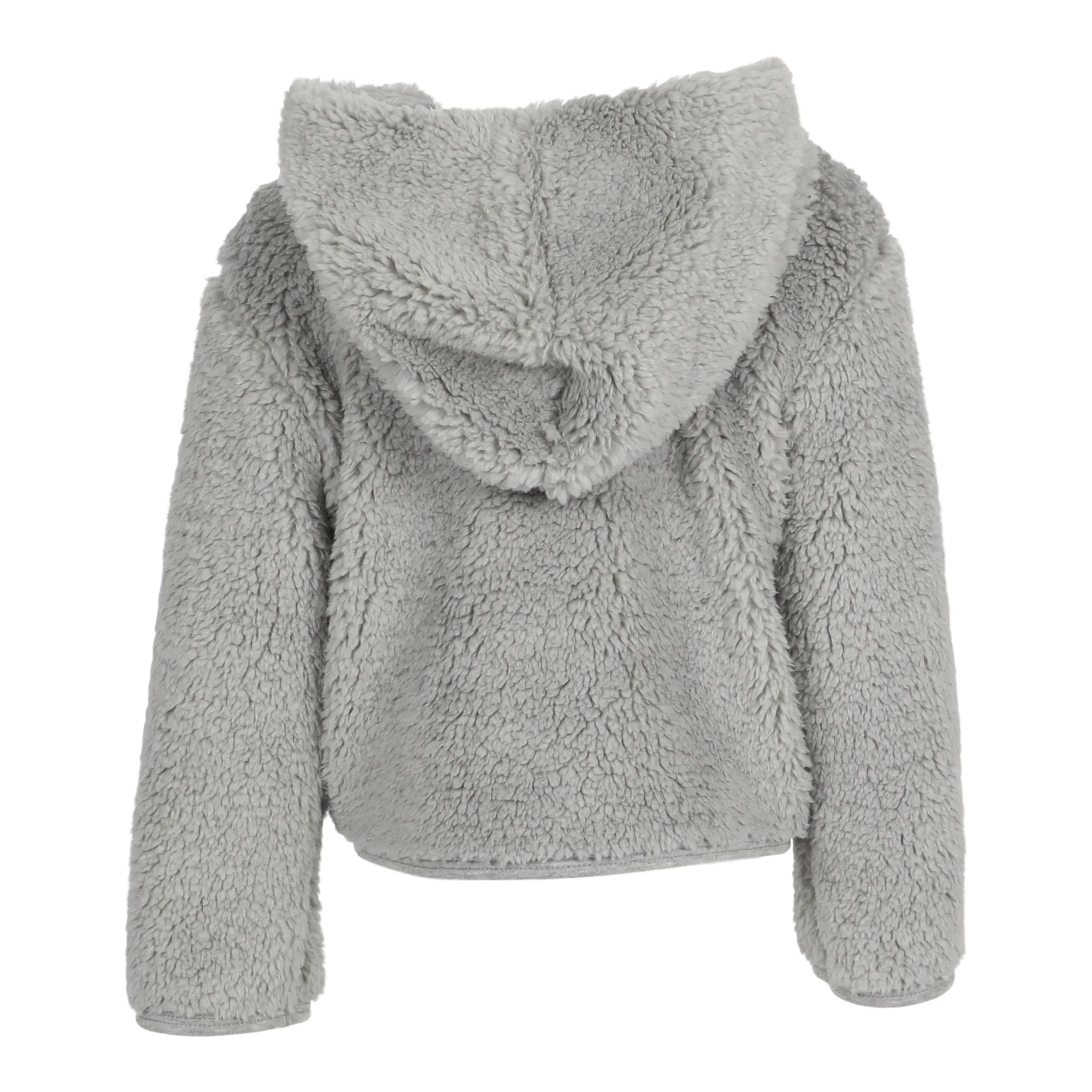 Pink Heart Sherpa Hooded Jacket