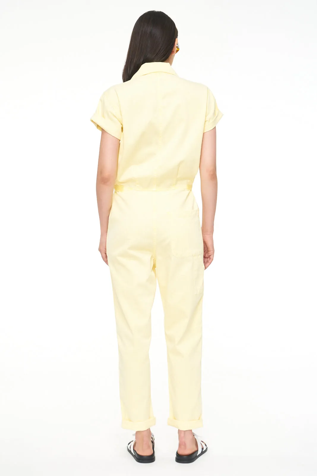 Pistola Grover Short Sleeve Field Worker Jumpsuit - Pineapple