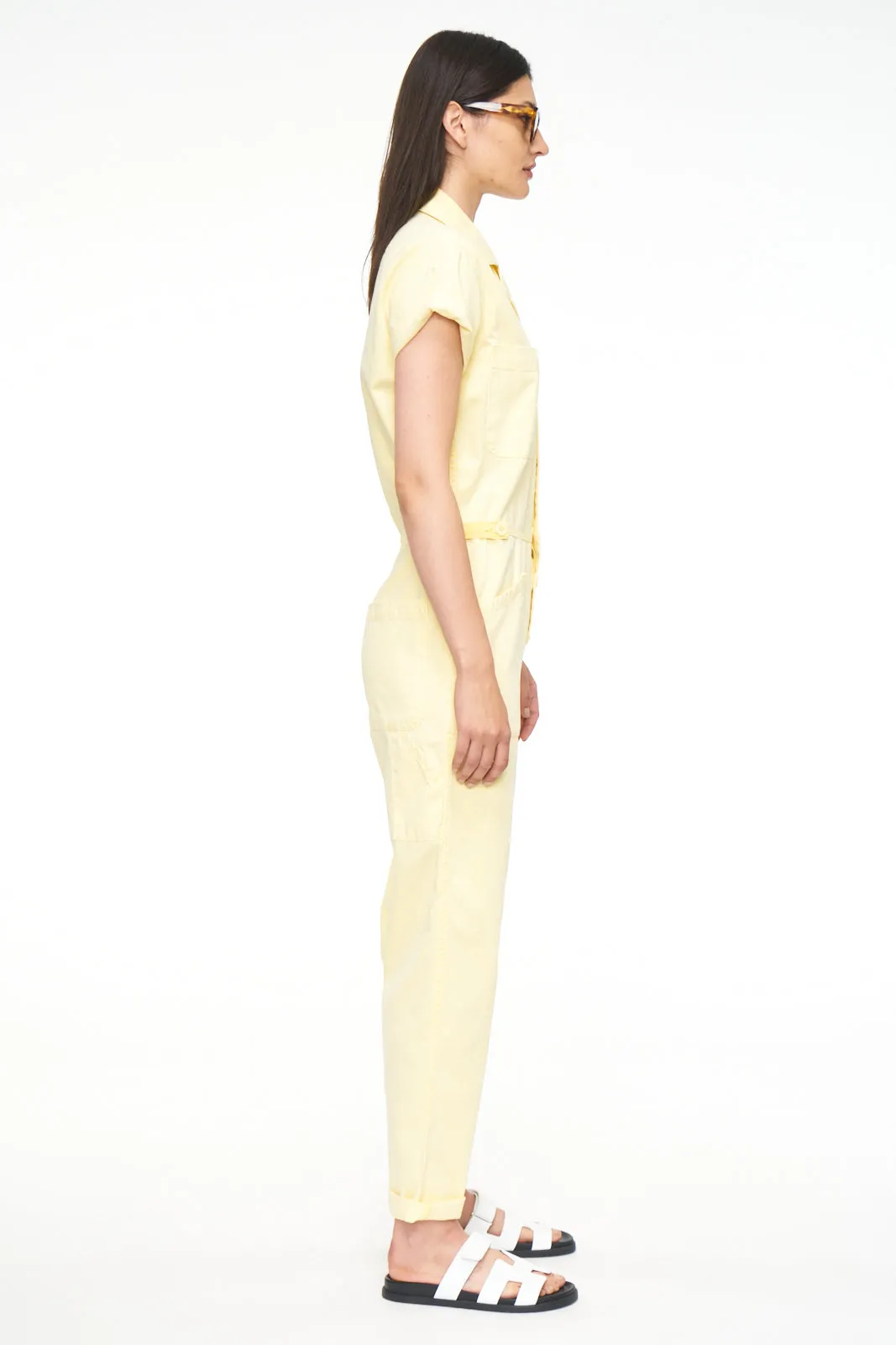 Pistola Grover Short Sleeve Field Worker Jumpsuit - Pineapple