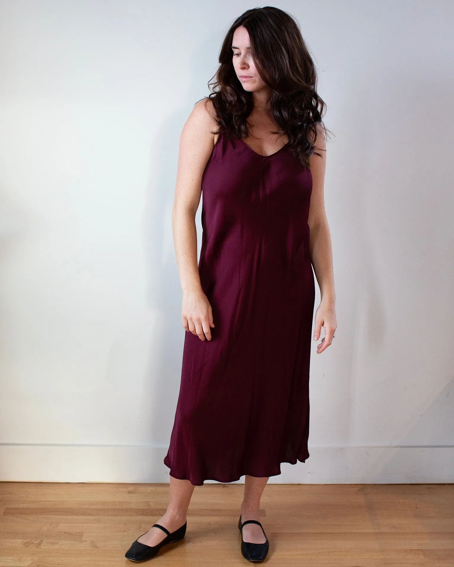 Poppy Slip Dress in Wildberry