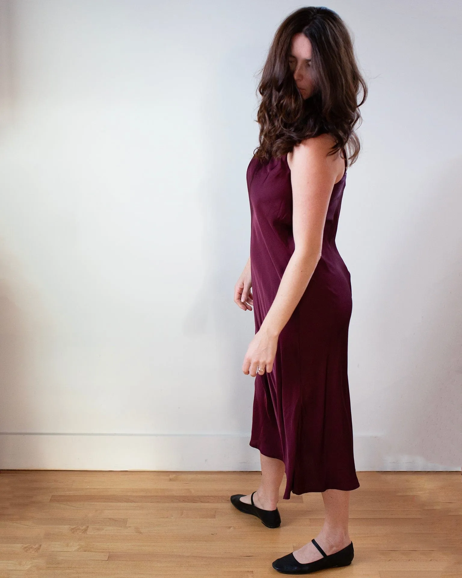 Poppy Slip Dress in Wildberry