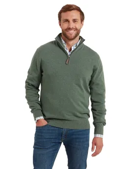 Porthmeor Pima Cotton 1/4 Zip Jumper