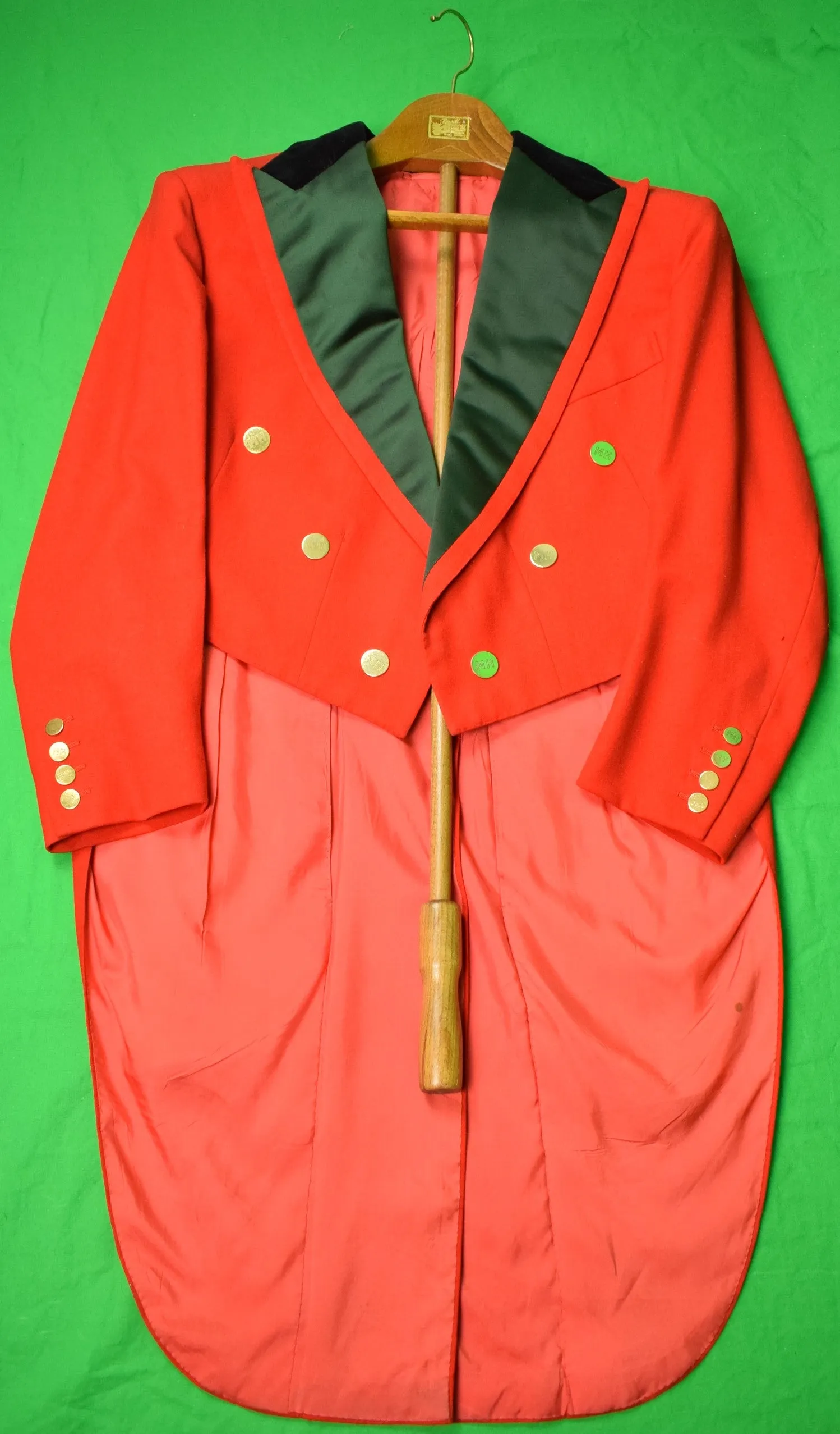 "Anderson & Sheppard Ltd 30, Savile Row c1974 Millbrook Hunt Ball Tailcoat" Sz 38R