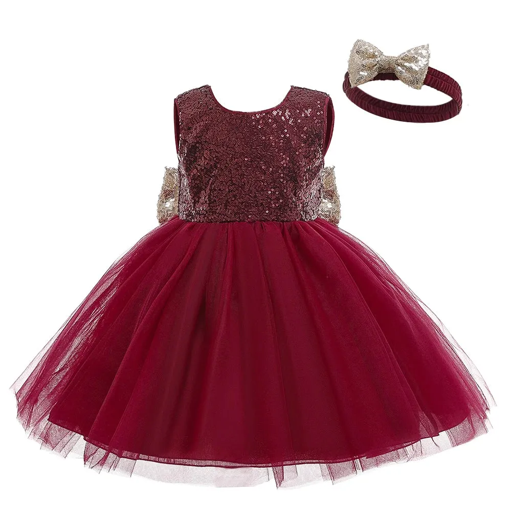 "Caron-Marie" Lace Dress With Big Bow