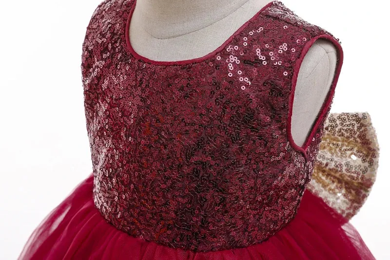 "Caron-Marie" Lace Dress With Big Bow