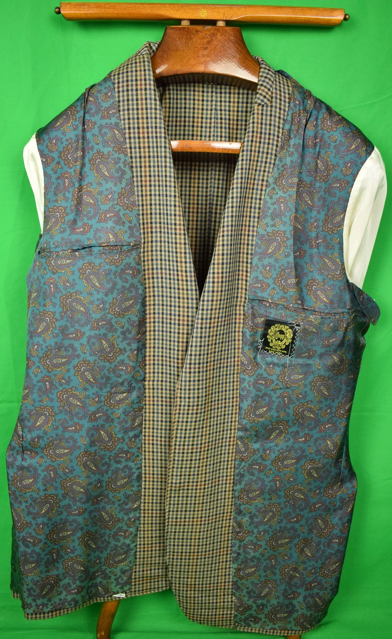 "Chipp Gun Club Check Saxony Wool Sport Coat c1993 Jacket" Sz: 44L (SOLD)