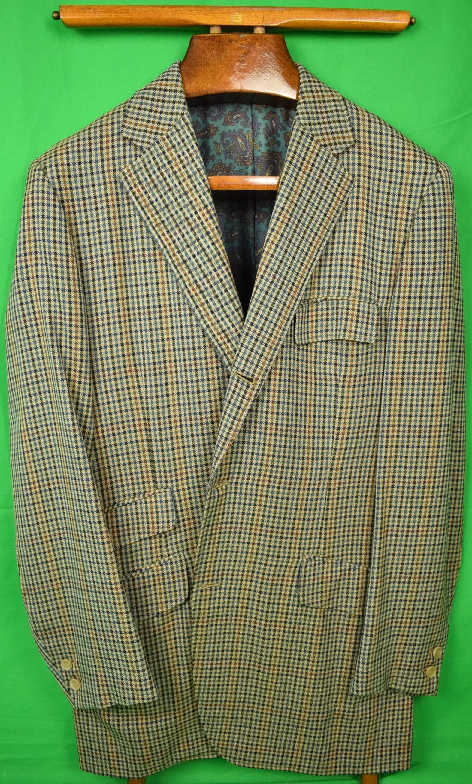 "Chipp Gun Club Check Saxony Wool Sport Coat c1993 Jacket" Sz: 44L (SOLD)