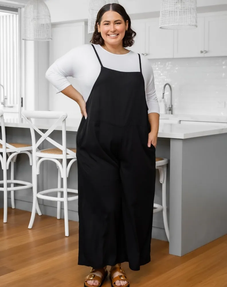 Rayon Overall -Black