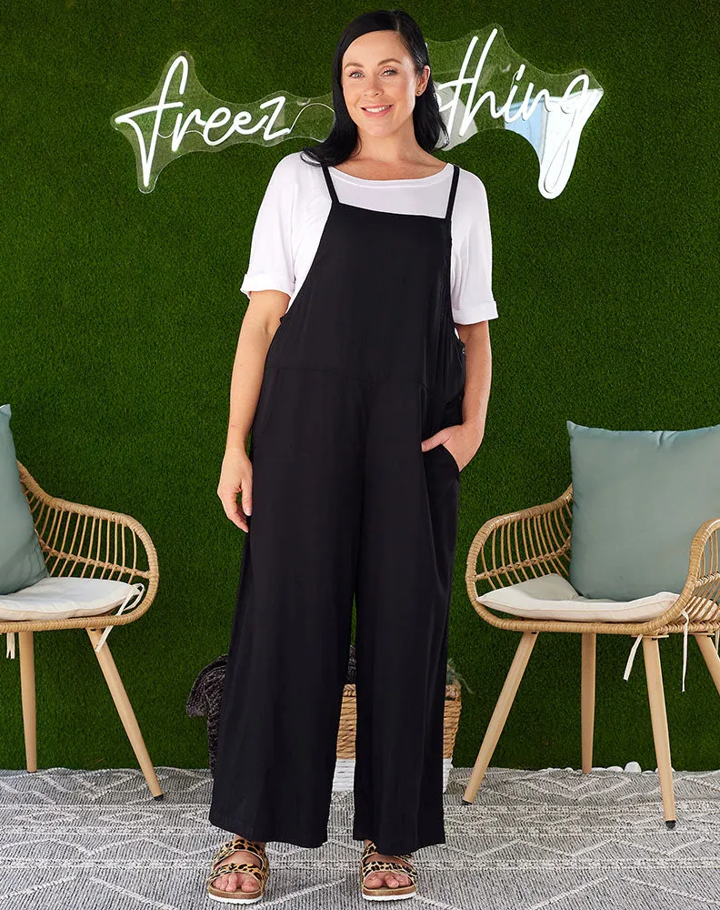 Rayon Overall -Black