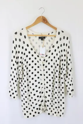 Re-Launch Polka Dot Cardigan L