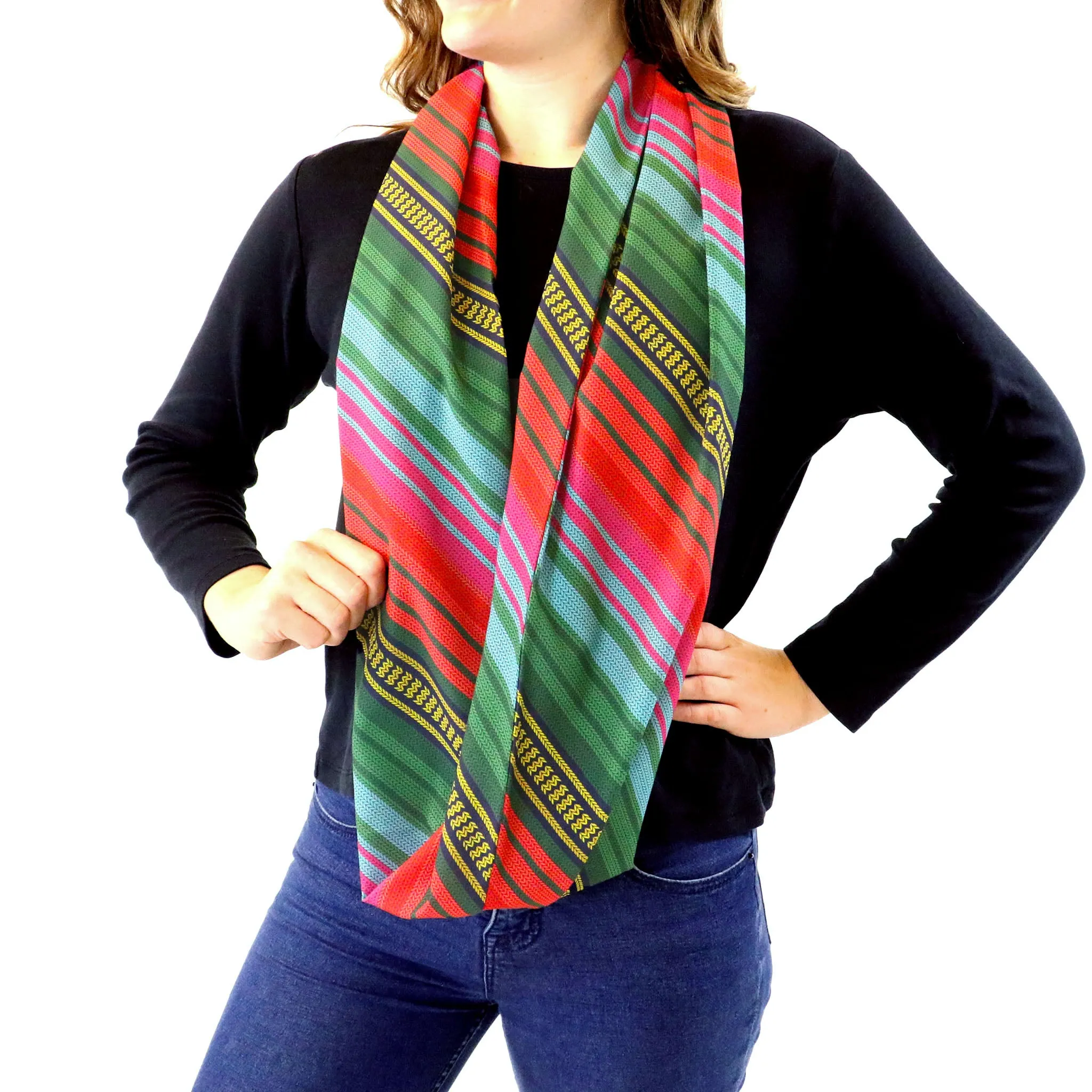 Saltillo Stripe Infinity Scarf