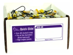 Sea Striker QSD-6B Quik-Slide Quick-Change Sinker Slide with #6 Snap 144 pcs