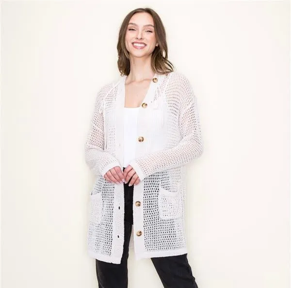Seashell Net Cardigan