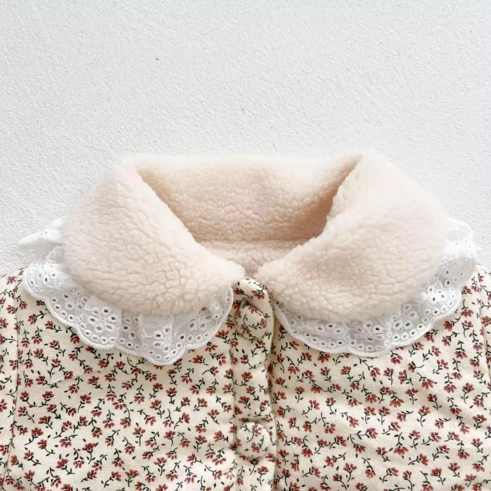 Sherpa floral jacket