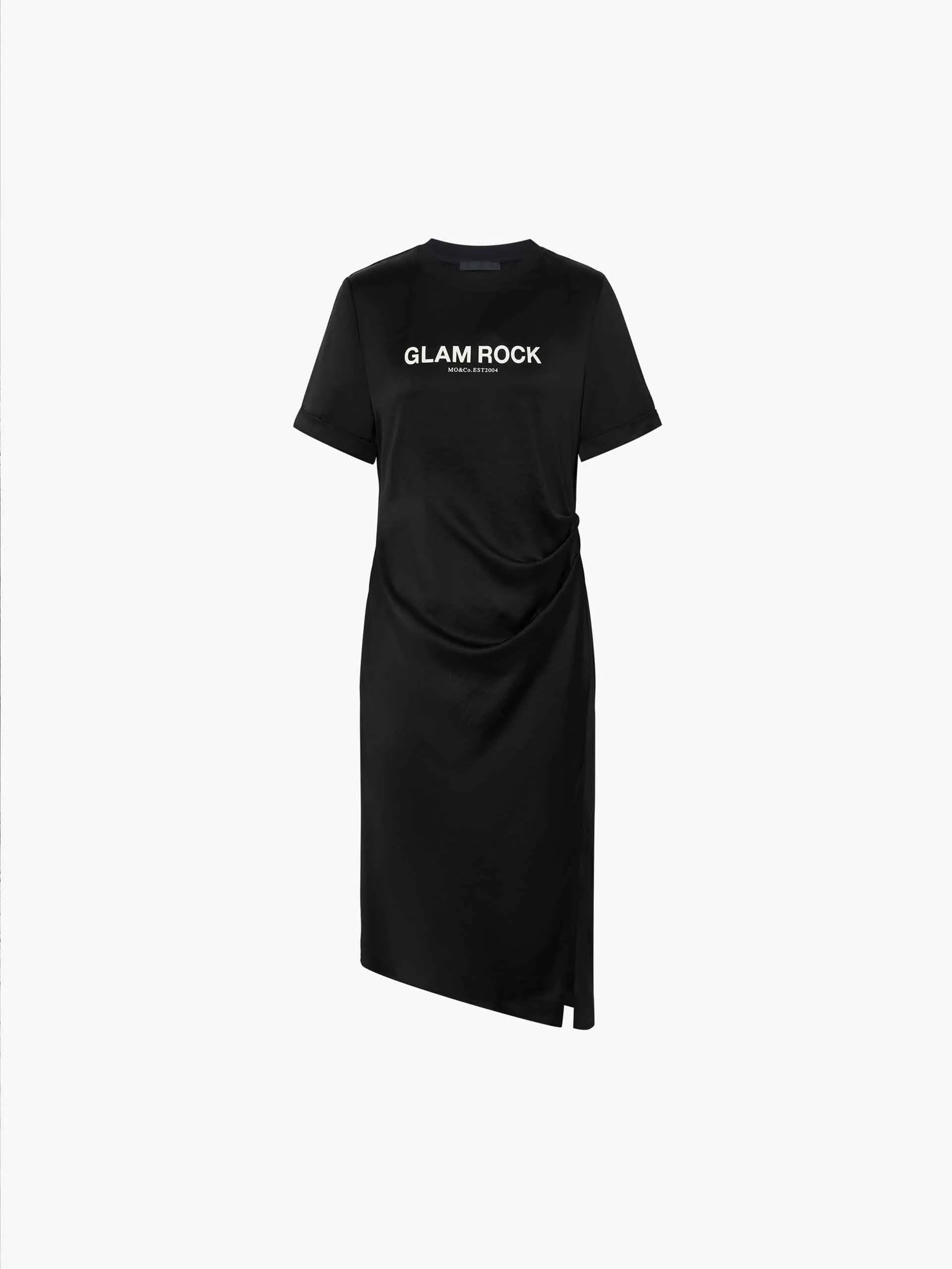 Side Slit Pleated Dress