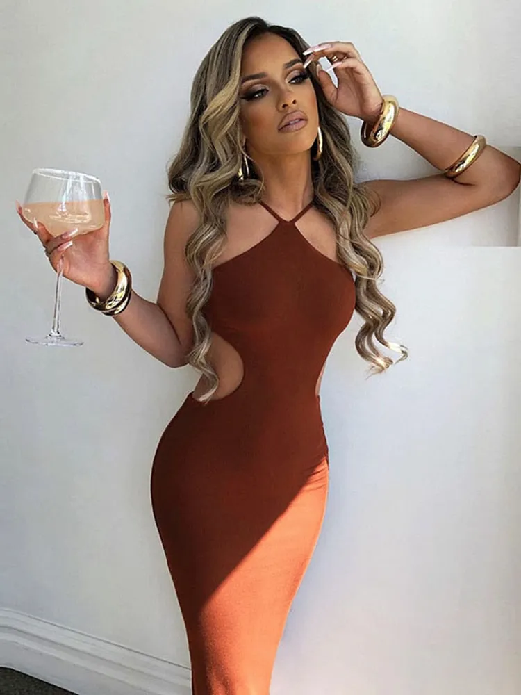 Sleeveless Bodycon Maxi Dress
