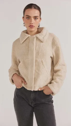 Staple The Label York Sherpa Jacket - Cream
