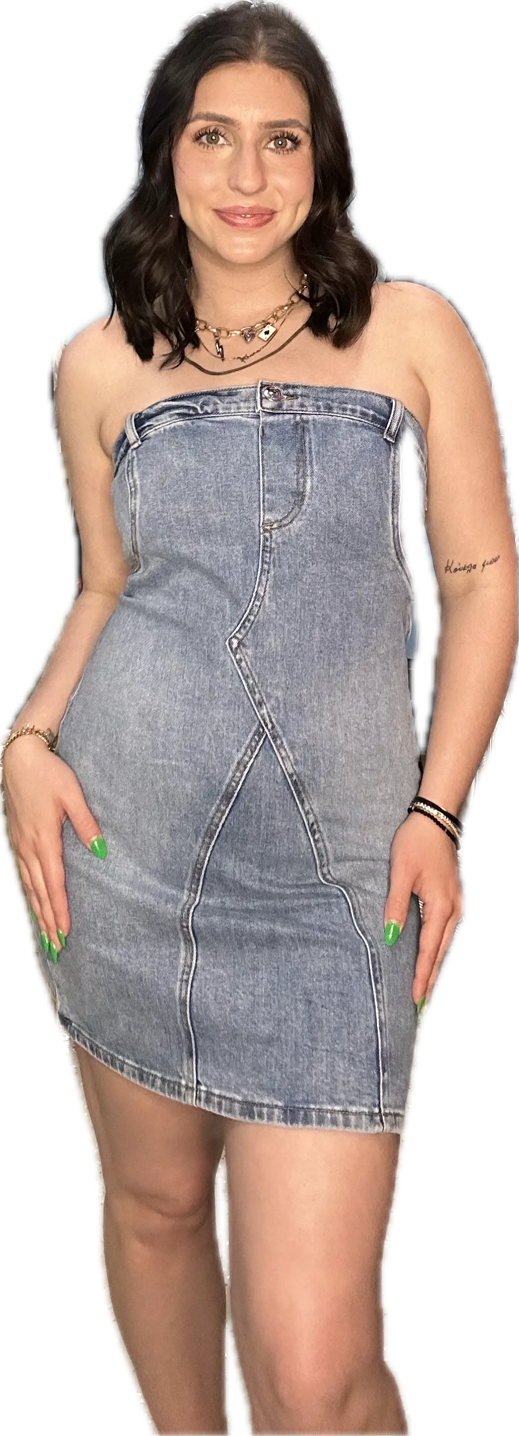 Steve Madden Adara Dress Denim is