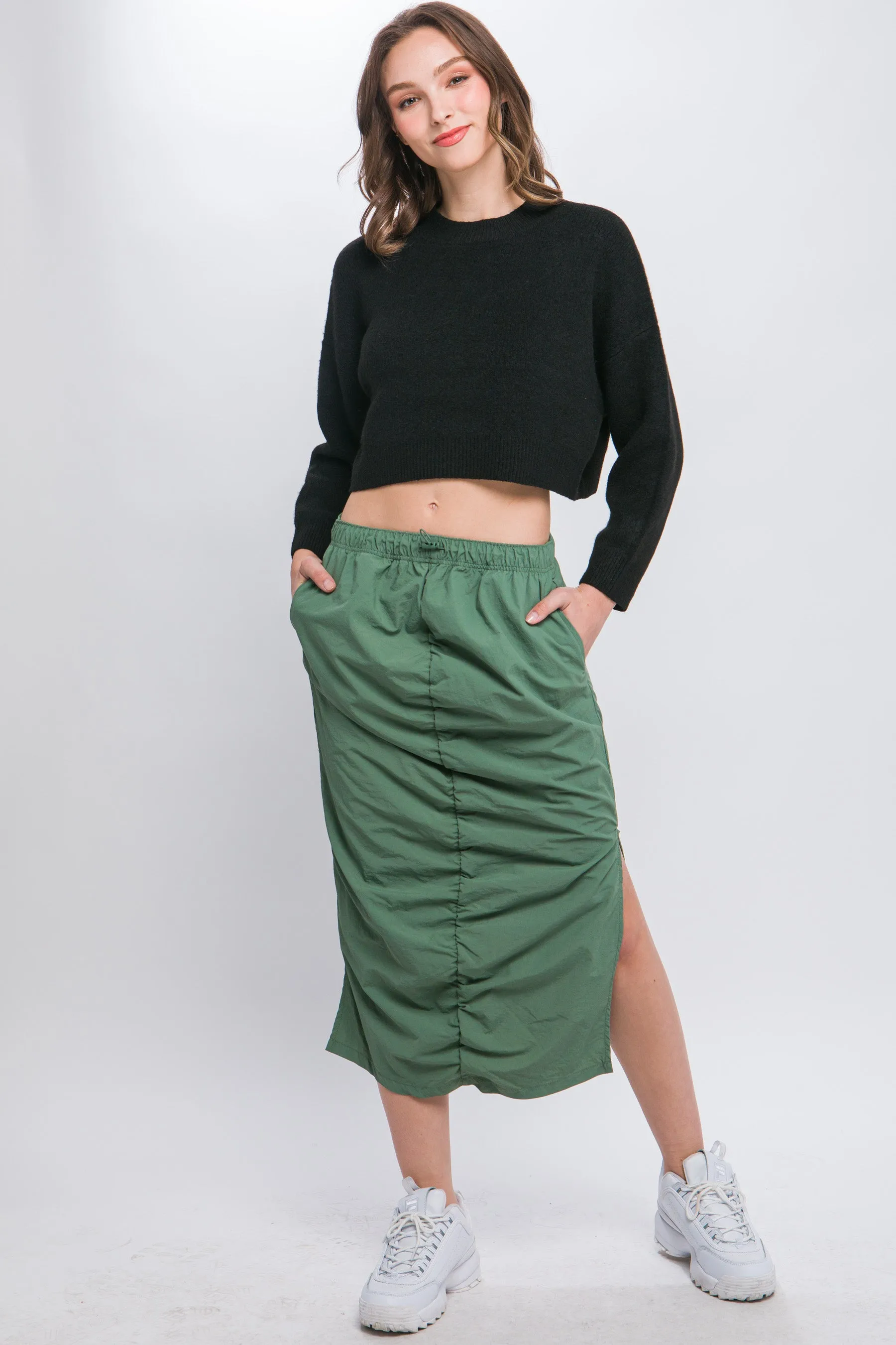 Stylish Crop Sweater Top