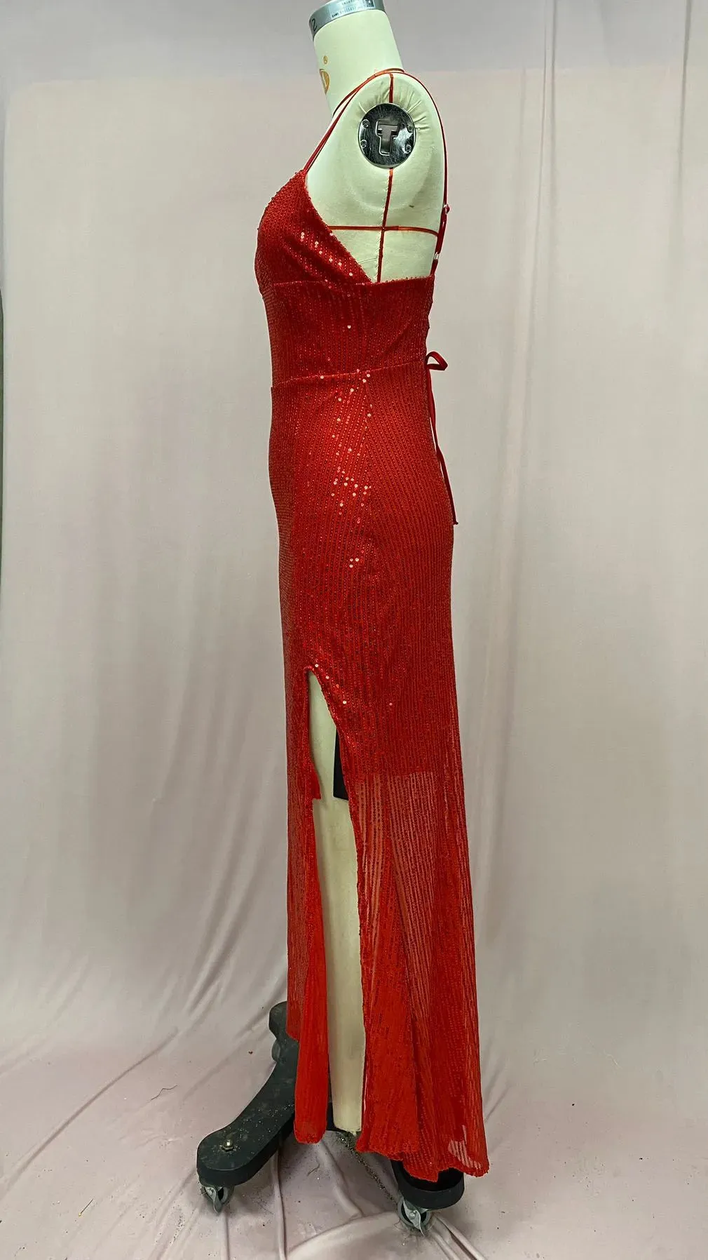 Summer New European And American Sexy Socialite Sequins Backless Dress