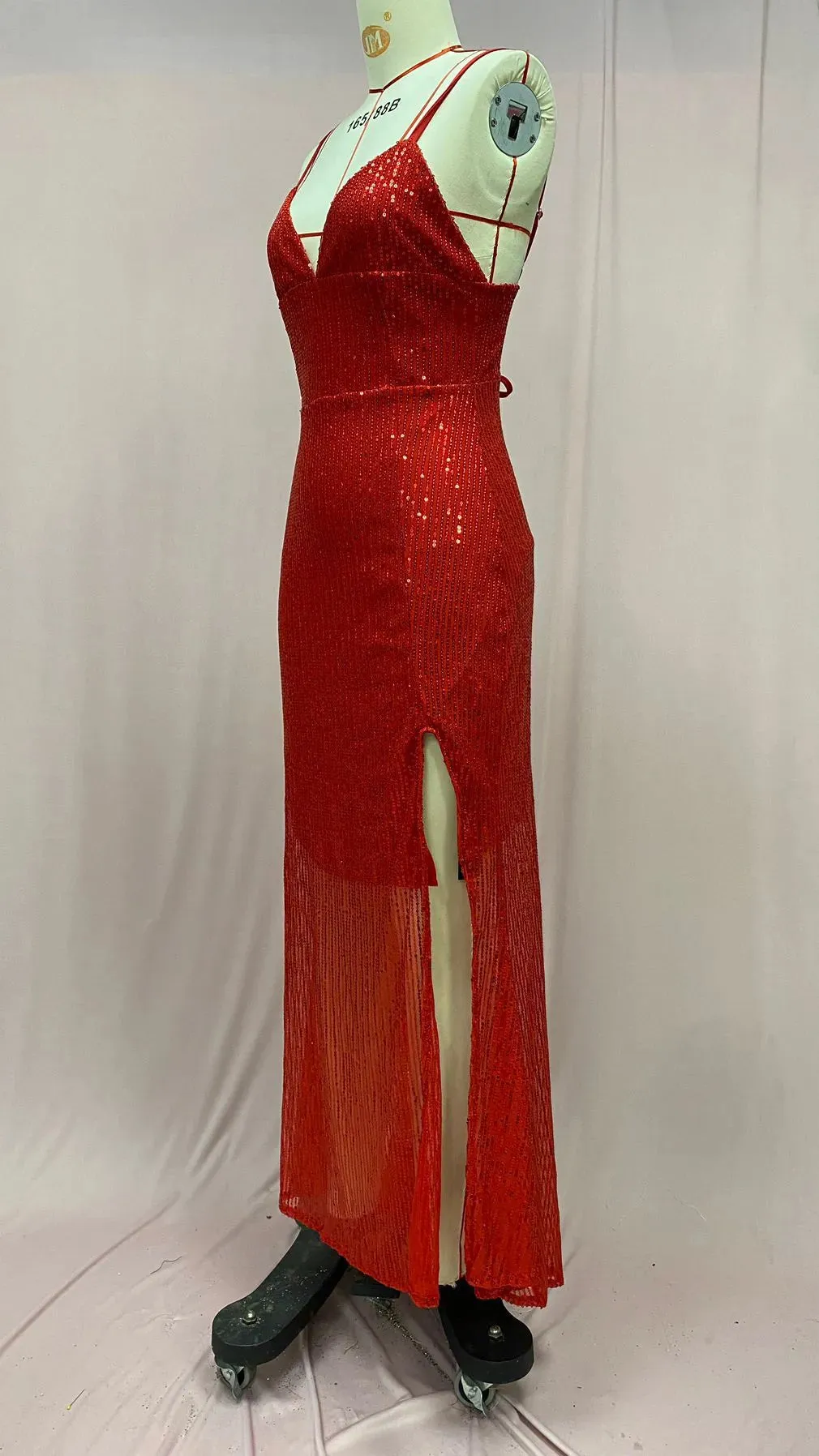 Summer New European And American Sexy Socialite Sequins Backless Dress