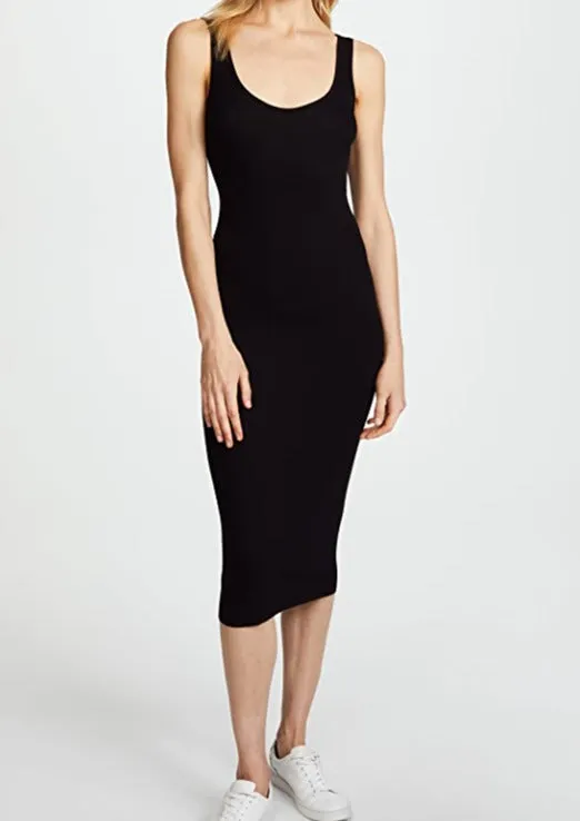 Tank Midi Dress - Black - Large