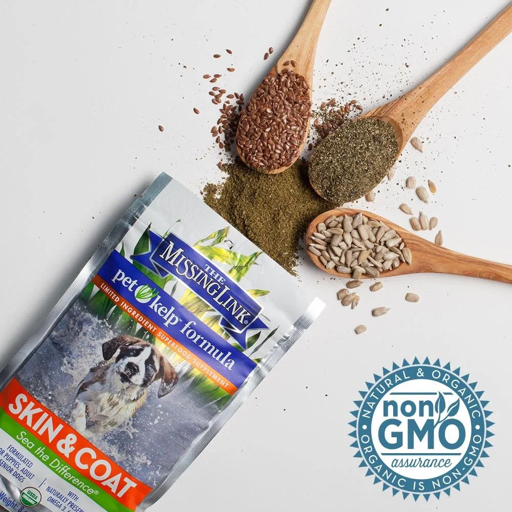 The Missing Link® Pet Kelp® Formula Skin & Coat Limited Ingredient Superfood Supplement for Dogs 8 oz