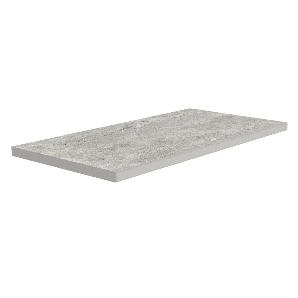 Travertino Gray, 12" x 24" - 2CM Porcelain Pool Coping