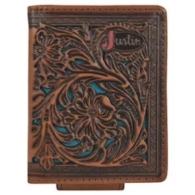 Trenditions Justin Men's Bi-fold Card Tooling Underlay Wallet