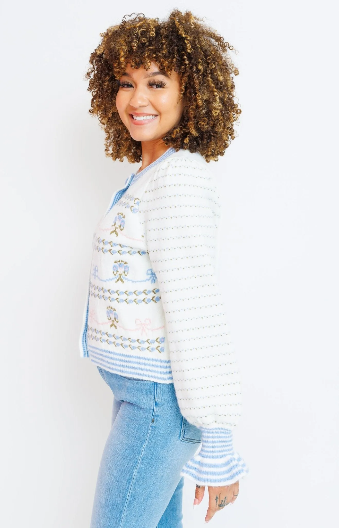 Truly Divine Cardigan, BLUE