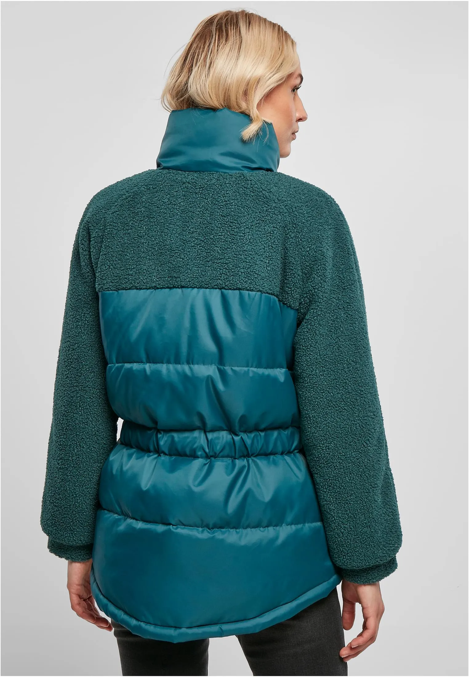 UC Sherpa Mix Puffer Jacket Jasper