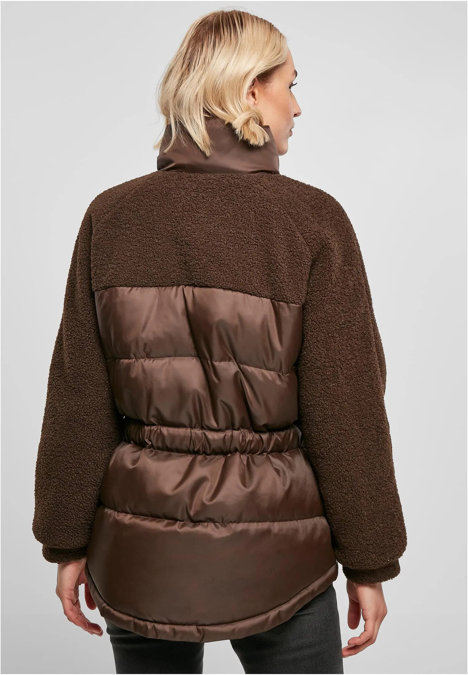 UC Sherpa Mix Puffer Jacket Jasper