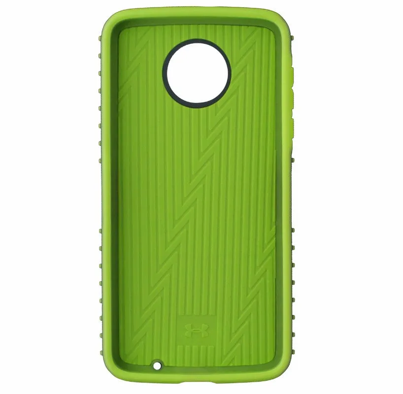 Under Armour Grip Series Hybrid Case Cover for Moto Z2 Force - Gray/Neon Yellow