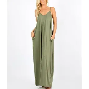 Vacation Mode Maxi Dress-Light Olive