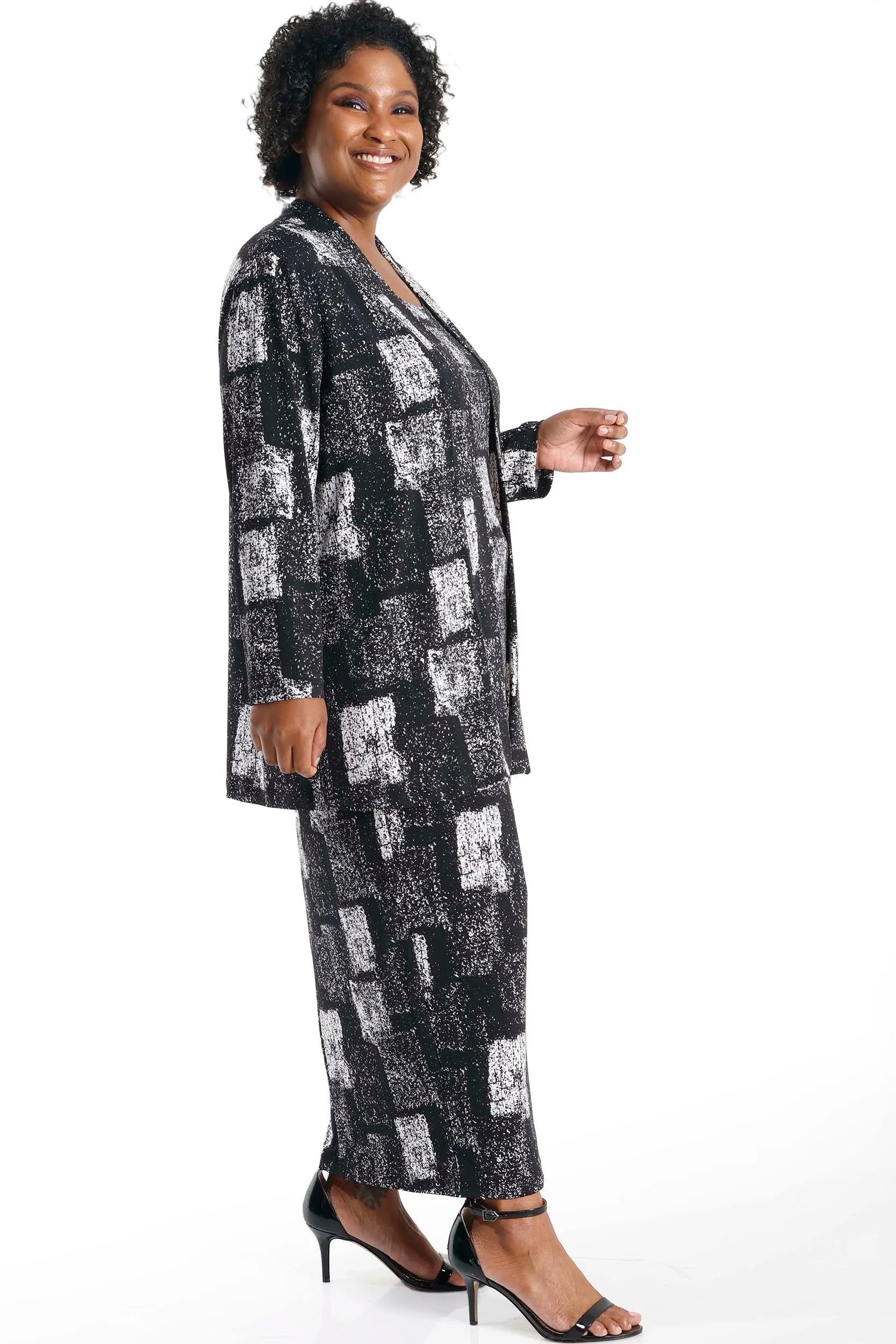 Vikki Vi Jersey Nightscape Kimono Jacket