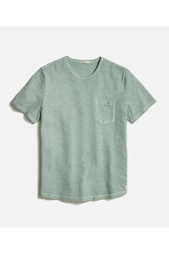 Vintage Heavy Slub Pocket Tee - Iceberg Green
