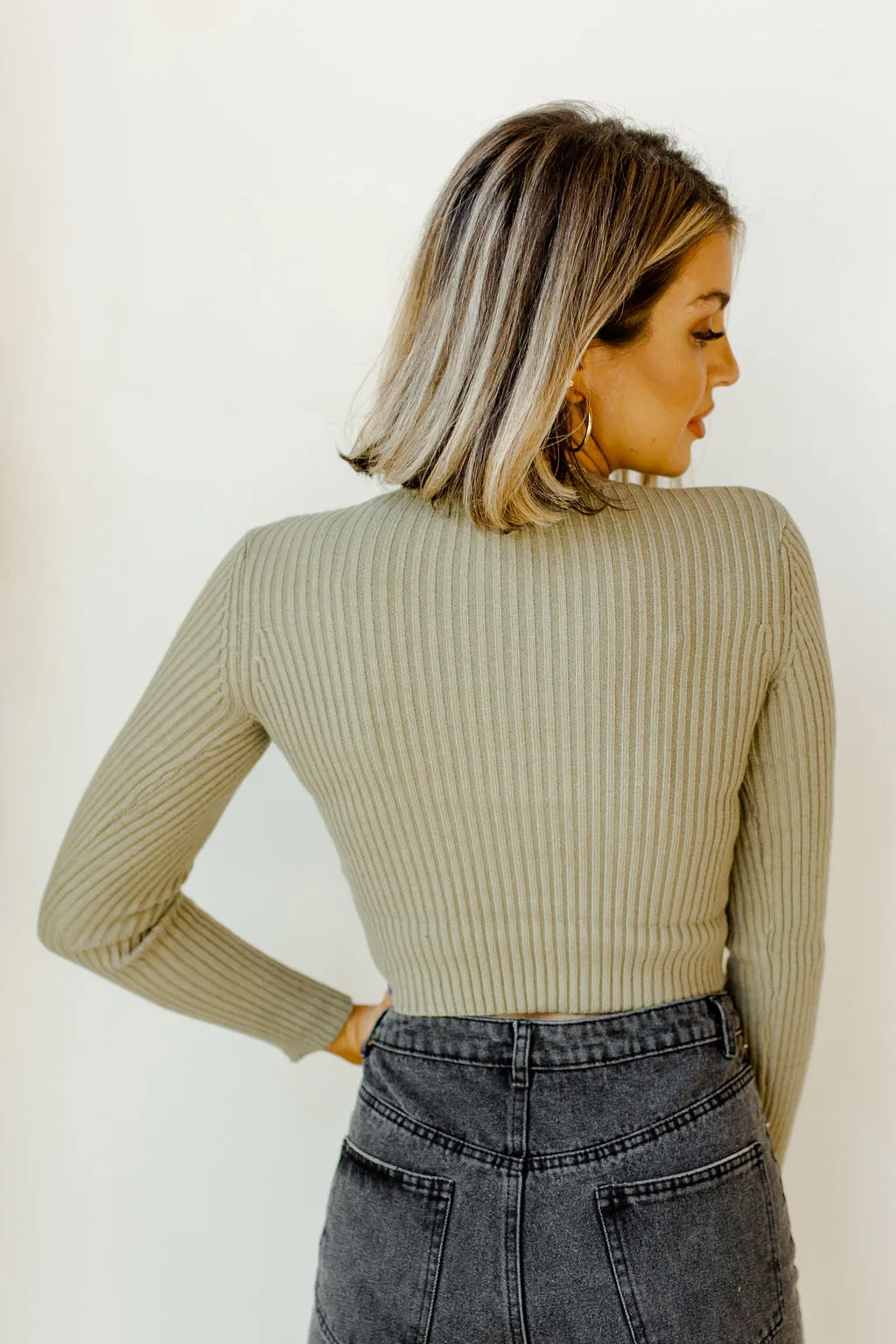 want you back ribbed crop sweater