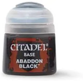 Warhammer Citadel Paint: BASE Abaddon Black