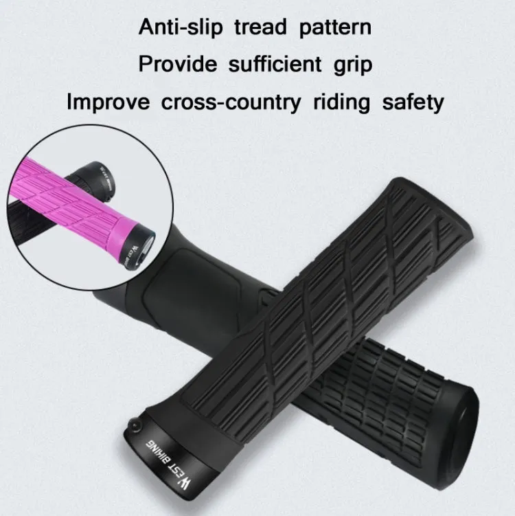 WEST BIKING Bicycle Anti-Skid And Shock-Absorbing Comfortable Grip Cover(Yellow)