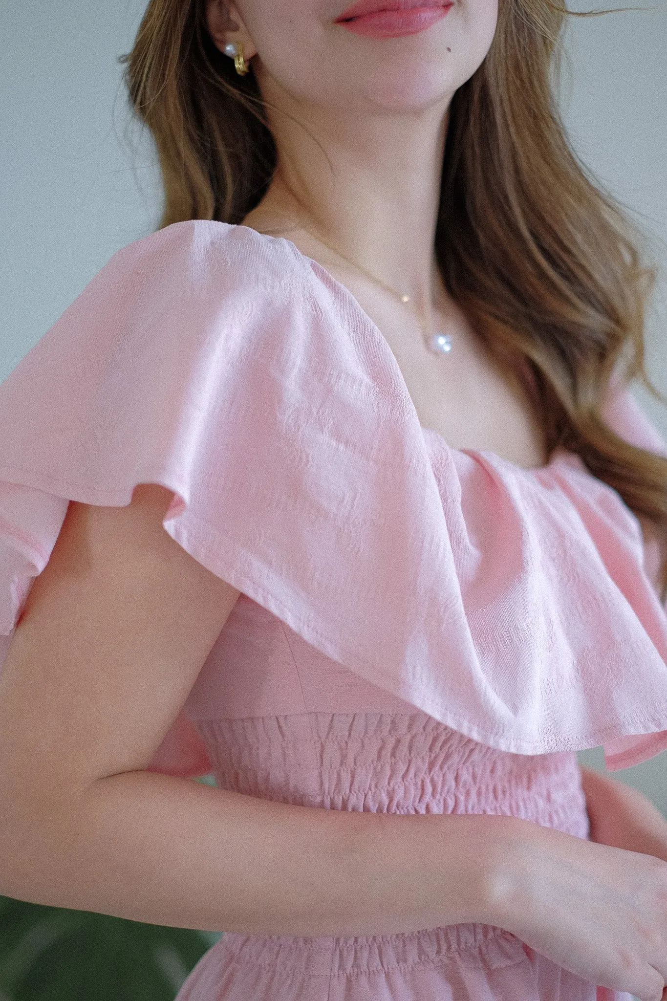 Willow Midi Dress - lemonade pink