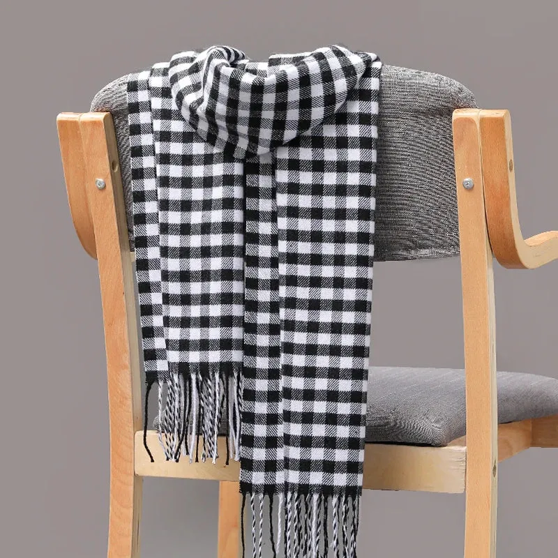 Women's / Men's  Warm Classic Plaid Scarf