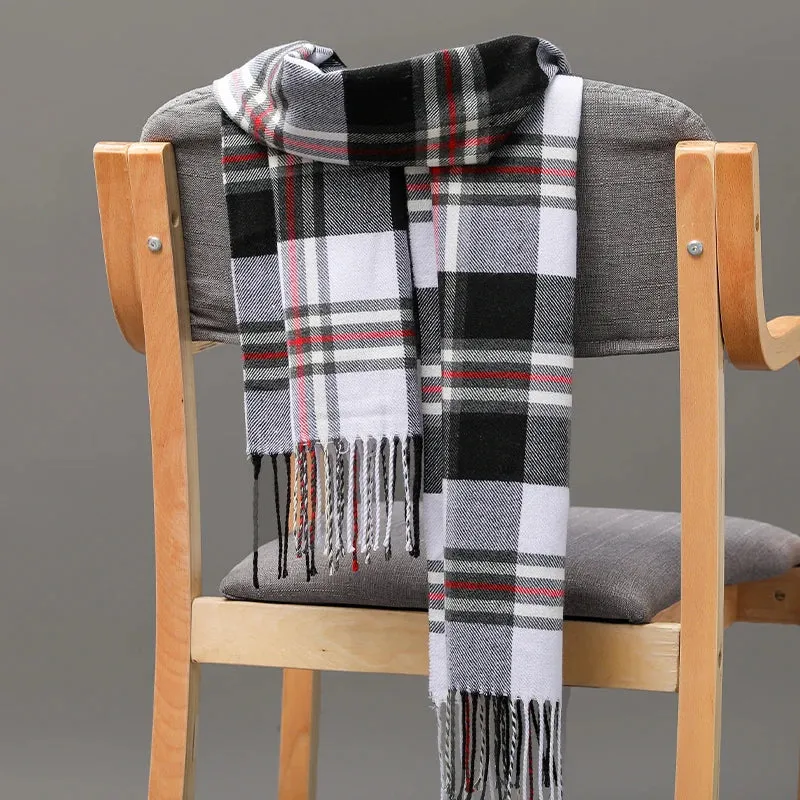 Women's / Men's  Warm Classic Plaid Scarf