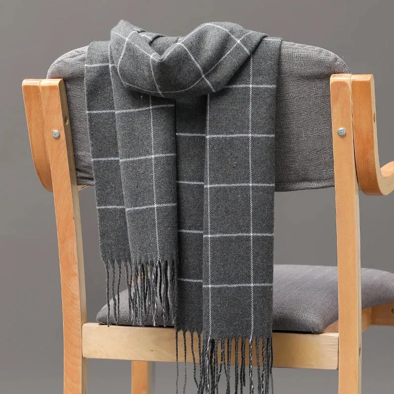 Women's / Men's  Warm Classic Plaid Scarf