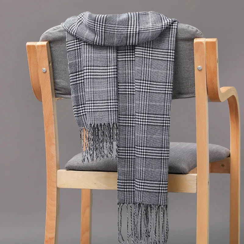 Women's / Men's  Warm Classic Plaid Scarf