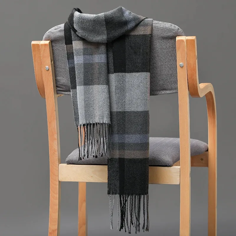 Women's / Men's  Warm Classic Plaid Scarf