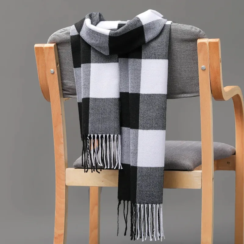 Women's / Men's  Warm Classic Plaid Scarf