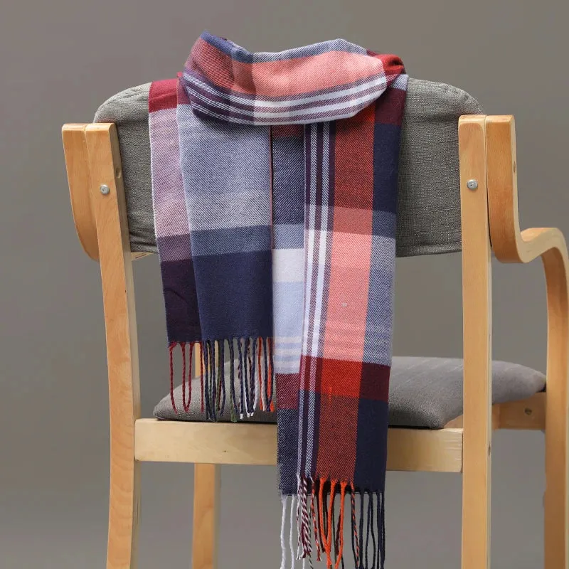 Women's / Men's  Warm Classic Plaid Scarf