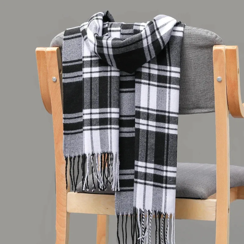 Women's / Men's  Warm Classic Plaid Scarf
